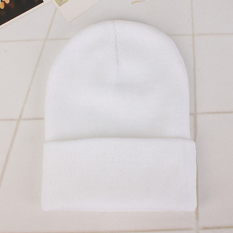 Winter Hats for Woman New Beanies Knitted Solid Cute Hat